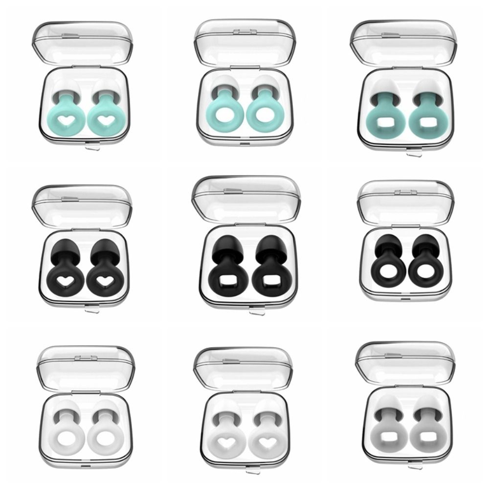 

1 пара силиконовых шумоподавления затычка для ушей мягкий сон затычка для ушей плавание затычка для ушей дайвинг