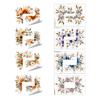 Flower Lamp Switch Sticker Removable Self-Adhesive Floral Wall Decal Peel And Stick Decorative Socket Surround Decals for Bedroom Living Room Home