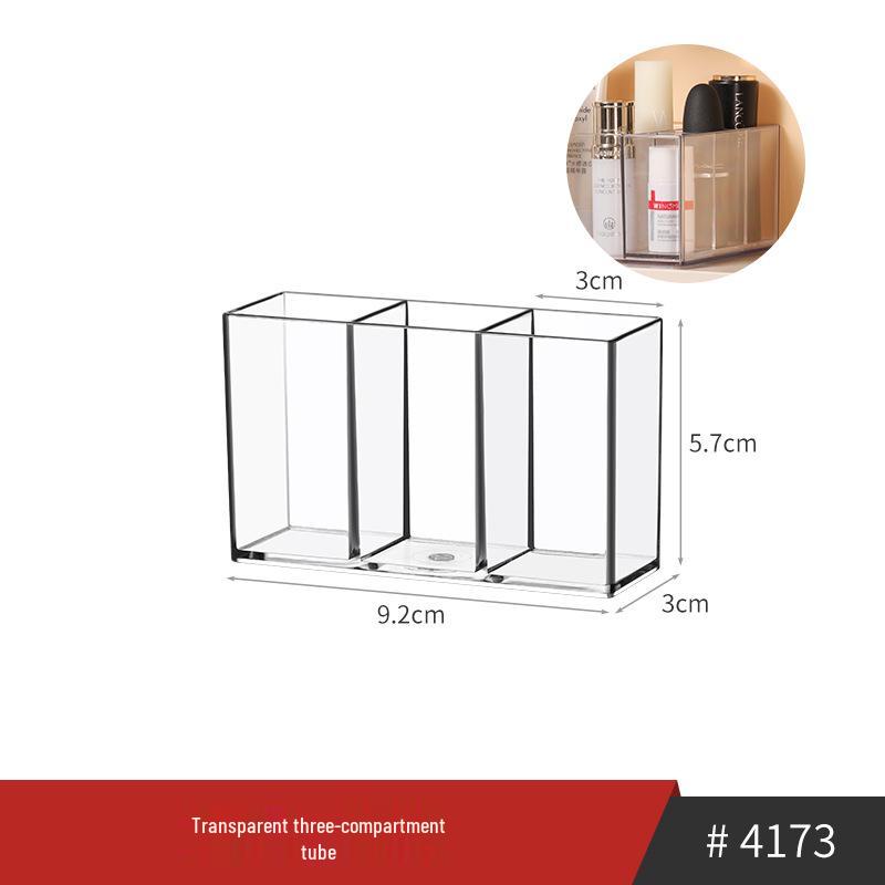 Narrow Acrylic Mirror Cabinet & Lipstick Jewelry Organizer with Tiered Shelves