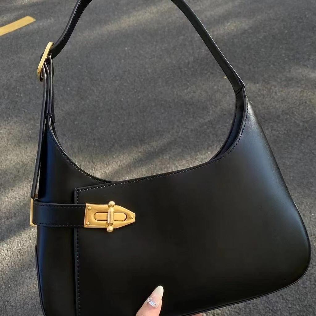 Light Luxury Women's Bags, Trendy Underarm Bags, High-end Design, Fashionable Single-shoulder Motorcycle Bags, Versatile Handbags and Small Bags