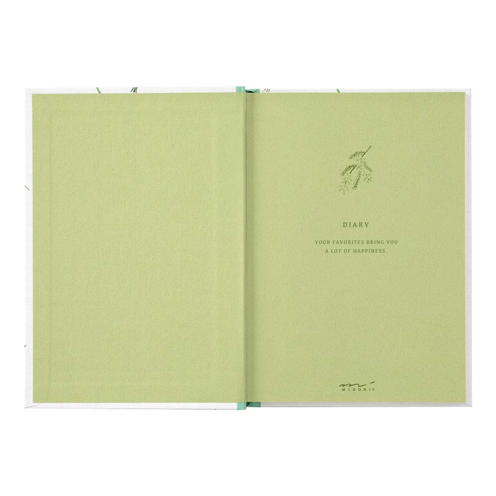 Midori Diary with Pressed Flower Design 12879006 - Floral Journal