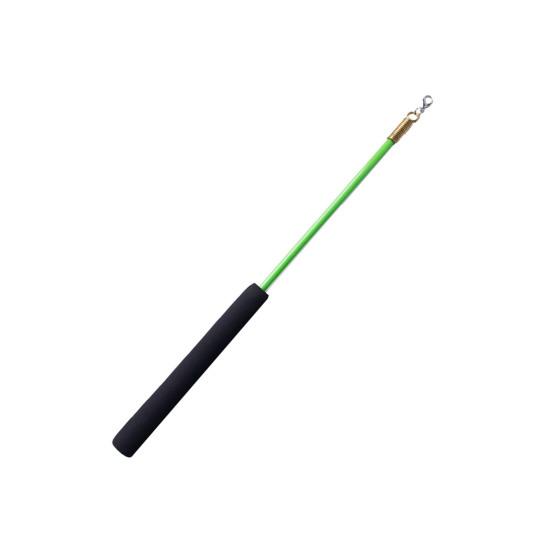 

Interactive Cat Wand Toy with Long Handle Indoor Kittens Teaser Stick Small Medium Large Cats Play Exercise Boredom Toy Short зелёный