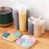 Food Grade Multi-Grain Noodles & Beans Storage Container with Sealed Compartments