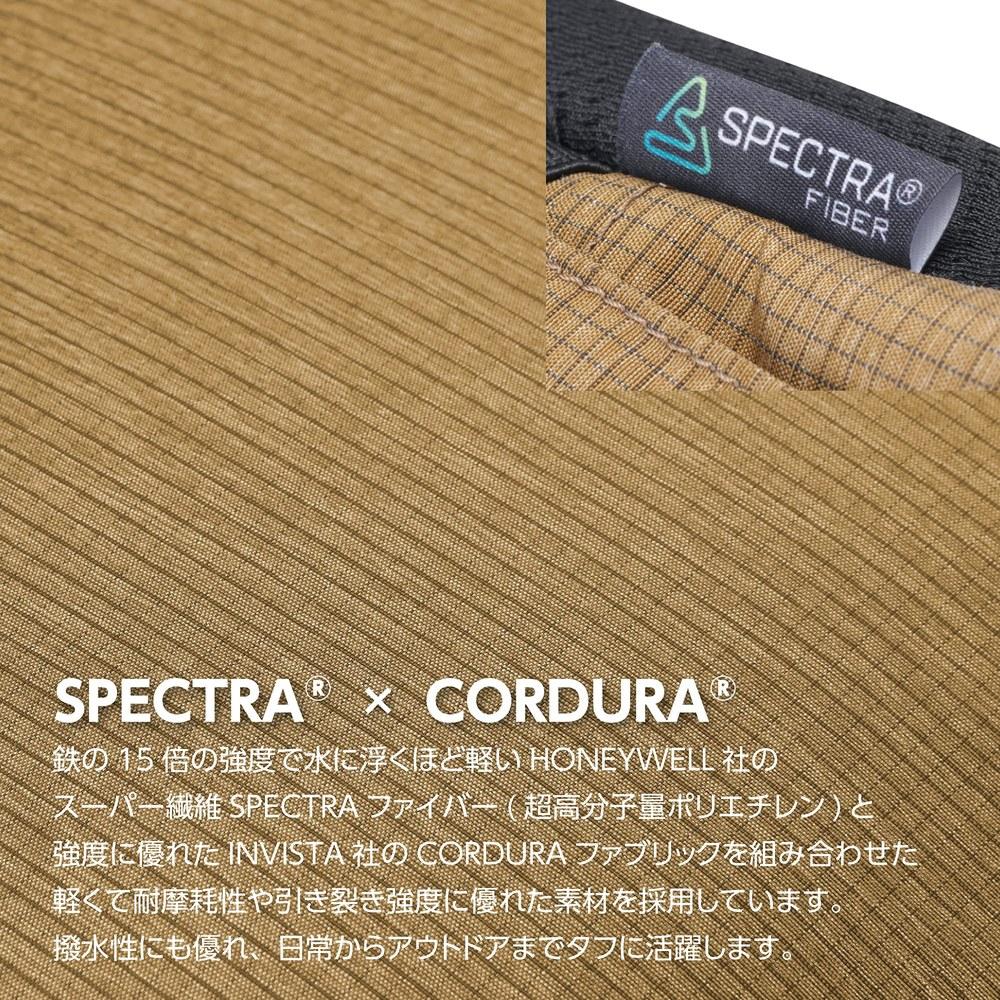 Hakuba LUXXe GRID Roll Top Backpack M Coyote Spectra Fiber CORDURA Fabric Water-Resistant Zipper