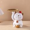 Statue with Storage Figurines Home Decor Creative for Entrance Apartment Entryway Shop Watches,