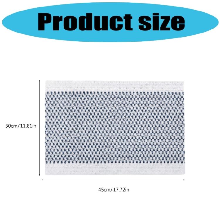 Practical Table Mats Handwoven Designs Spill Resistant Easy Maintenance for Kitchen Dining