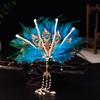 Vintage Rhinestone Phoenix Coronet Jewelry Peri Feather Tiara  Hanfu Accessory