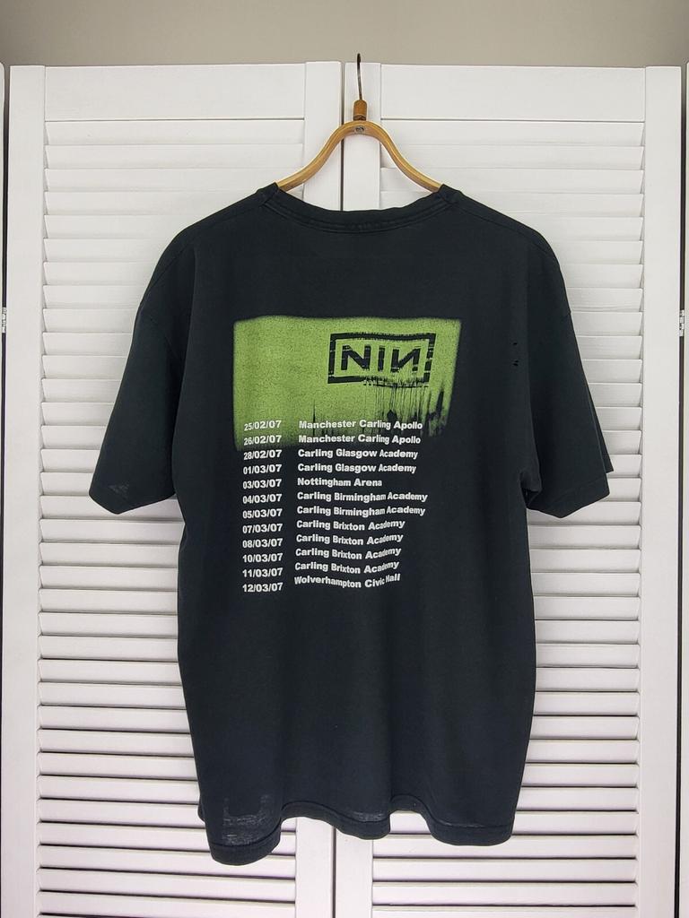 Rare Nine Inch Nails T-Shirt, NIN, Performance 2007, Year Zero, Industrial