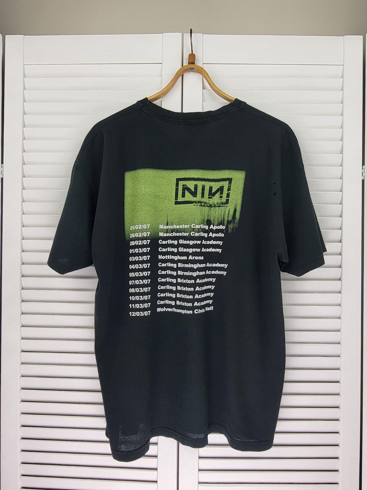Rare Nine Inch Nails T-Shirt, NIN, Performance 2007, Year Zero, Industrial S