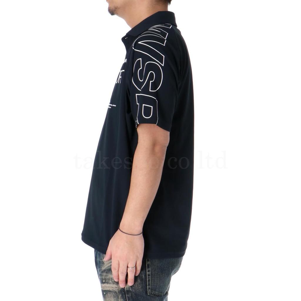 Polo Shirt Descente Sunscreen Short Sleeve Sweat Absorbent ST5SHS01M Navy XO Size [Move Sports] Men's