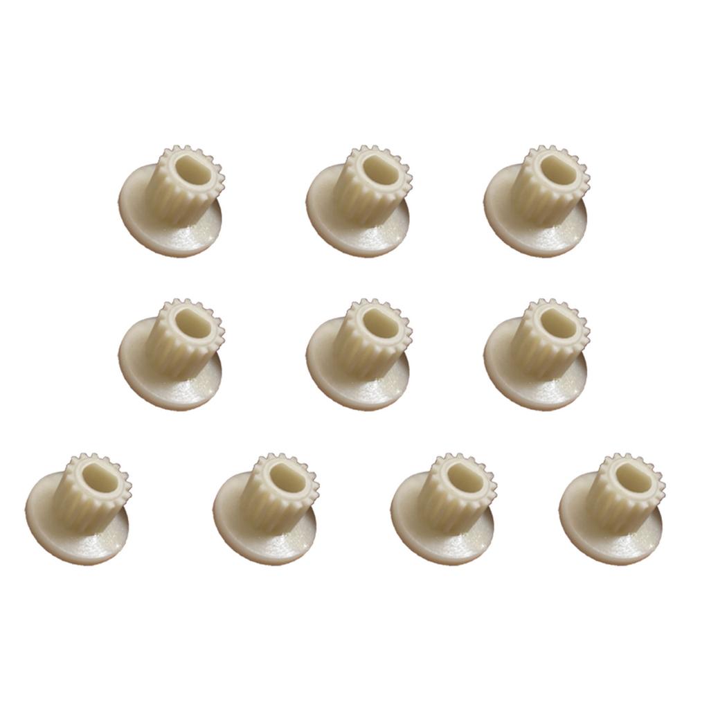 10PCS Bread Machine Motor Transmission Kit 15 Teeth Bread Maker Gear Motor Drive Gear Belt Drive Pulley Plastic Material