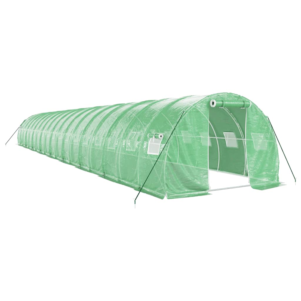 Vidaxl Szklarnia Ze Stalową Ramą, Zielona, 54 M², 18X3X2 M