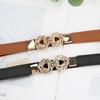 French Single Product Korean Style Temperament Retro Rhinestone Buckle Waist Seal Sweater Jacket Hook Belt Elastic Elastic Belt Women