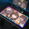 RGB Mouse Pad Laptop Game Hololive Natsuiro Matsuri Keyboard Pad PC Computer Kawaii Desk Mouse Mat HD Accessories Anime Mousepad