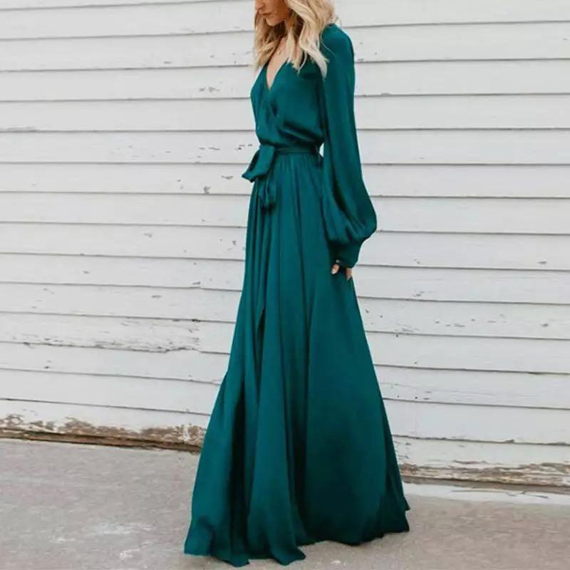 2026 Womens Long Sleeve Princess Dress
