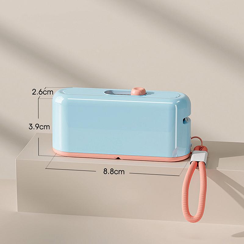 Floss Dispenser Automatic Ejectable Floss Organiser Oral Care Press-On Disposable Flossing Sticks Refillable Storage Box