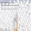 Wooden Cotton Swabs: Double-Ended for Ear Cleaning & Makeup, Disposable, Household Use