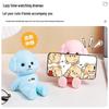 Noble Soldier Bear Dog Phone Holder: Mobile Stand Figurine, Cute Desktop Ornament Gift