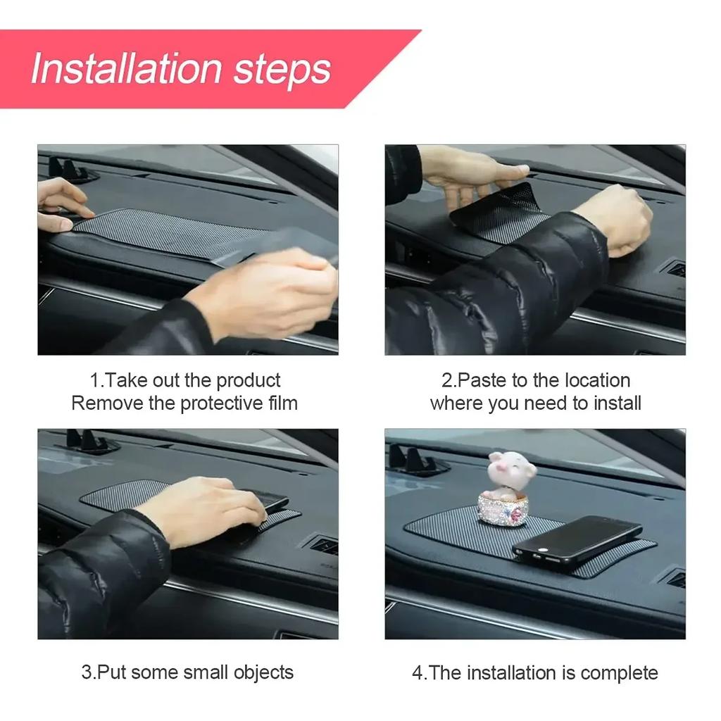 1PC 27*15cm Car Interior Accessories Dashboard Sticky Non Slip Dash Mat Carpet Phone Holder Anti Slip Accessories