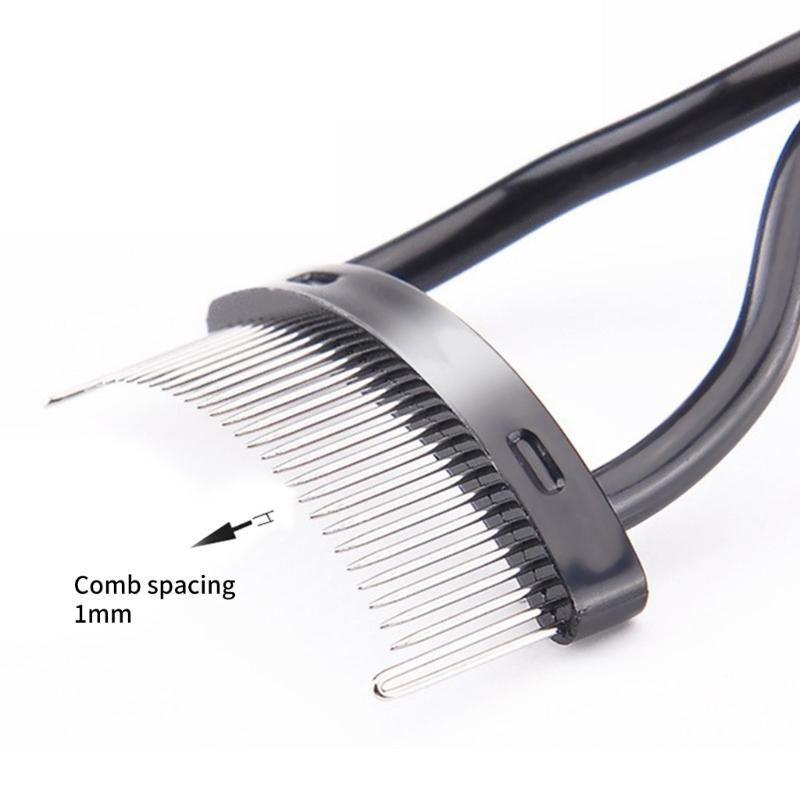 Separatore Ciglia Pettine per Ciglia Pennello Mascara Pennello Separatore Ciglia Pettine per Mascara Applicatore Mascara Curvo