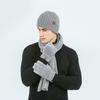 Men Women Knitted Beanie Cap Beanie Hat Ladies Hat Hat Scarf Gloves Set Warm Touchscreen Gloves