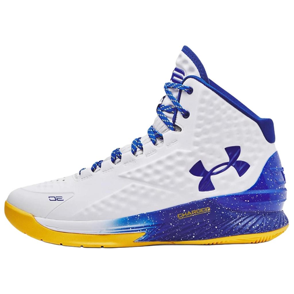 Under Armour Curry 1 Retro Dub Nation 2023 Unisexové tenisky Bílá Královská 3024397-101