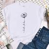 (Premium Tshirt) Hot Sales Let It Be Flower T Shirts Women Summer Cool Short Sleeves Personality Harajuku TShirt