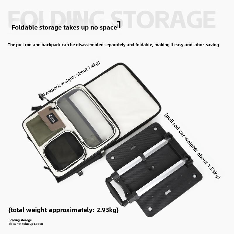 3-in-1 Portable Pet Backpack Lightweight Cat Carriers Large Capacity Dog Travel Bag for Outdoor Removable Pet Suitcase