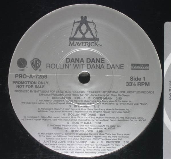 

12inch Record DANA DANE Rollin Wit Dana Dane PROA7259 Maverick 1995 US Rap HipHopRB Used