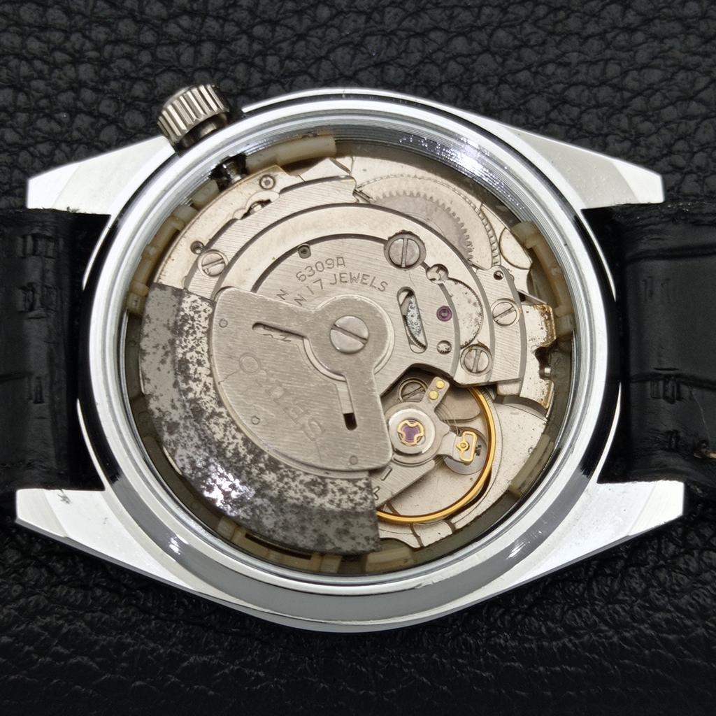 AUTOMATIC VINTAGE SEIKO 5 REFURBISHED JAPAN MENS BLACK DIAL WATCH A440418-9 Sk-a440418-1