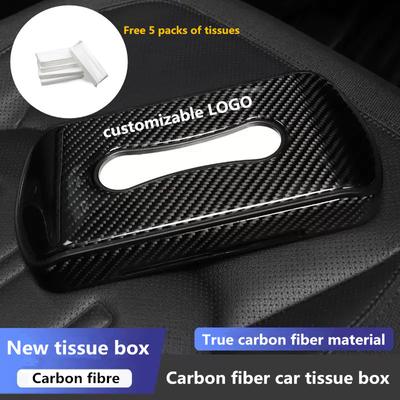 Car Tissue Box Leather Sun Visor Tissue Holder Auto Interior Paper Napkin Face Mask Organize Decoration Car Accessories Can