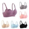 Women's Solid Color Seamless Breathable Super Elastic Feeding Pajamas Sexy Bra