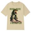 Brr Brr Patapim T Shirt Funny Italian Brainrot Meme Graphic Men Women Tshirt Summer Short Sleeve Cotton Tees Casual Oversize Top