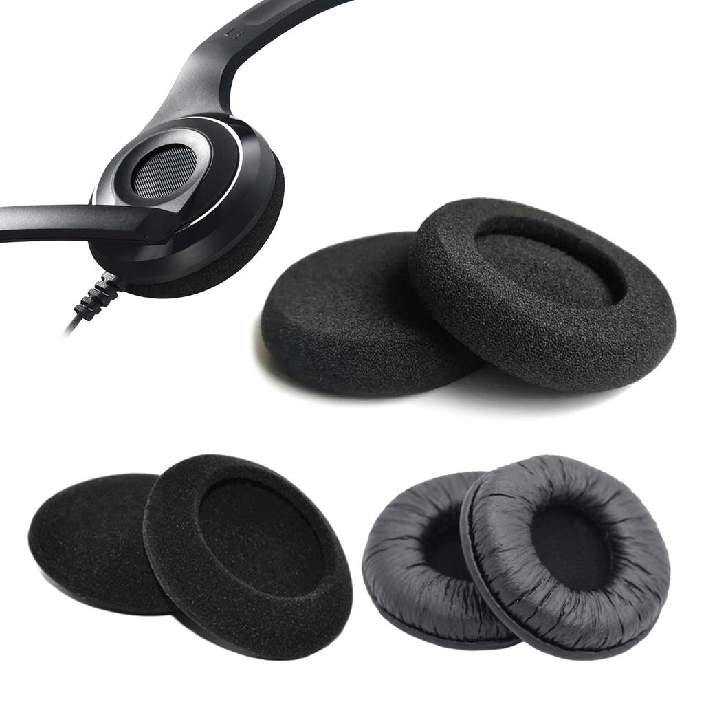 Replacement Foam Earpads for Sennheiser PC230 PC8 PC-230 PC-8 USB Headset Headphones Black Cushions