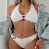 2024 European-American Heart Split Swimsuit with Special Fabric