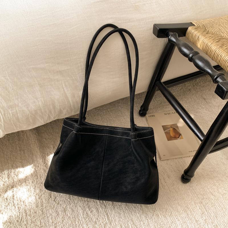 Suede commuter large-capacity tote bag autumn new women s casual simple shoulder bag women s