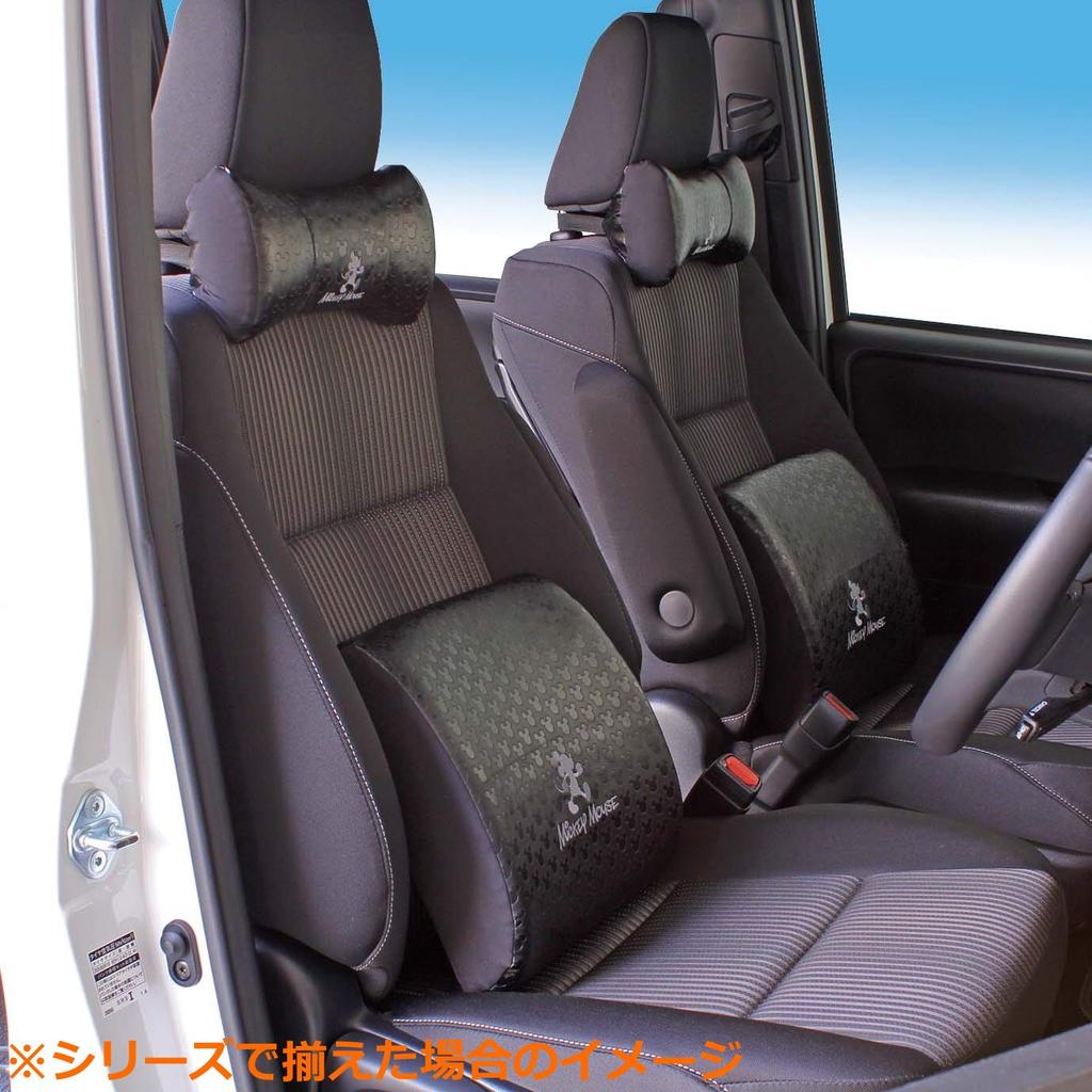 Napolex Car Memory Foam Fits Perfectly In the Lower Relieves Lower Back Pain and Disney Mickey Mouse Cushion, Back, Fatigue, Leather-Look Design,