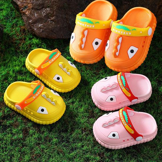 

1 пара детских сабо, ударопрочные дышащие противоскользящие детские сабо с рисунком животных S синий