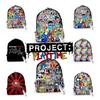 Unisex Oxford Cloth Printed Backpack Alphabet Lore Design Student Gift