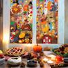 350pc Thanksgiving Window Clings Fall Window Stickers Decor for Offices Autumn Leaves Home School Office Thanksgiving Party Decorations Supplies