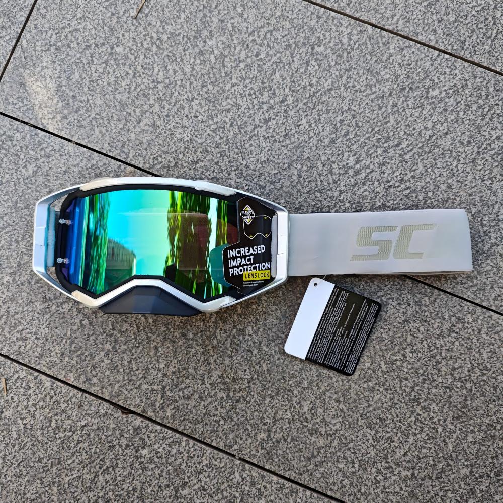 High-grade Banded Motocross Motorcycle Cross Goggles Windproof Dustproof Visor Replaceable Lenses Helmet Eyewear Riding Glasses
