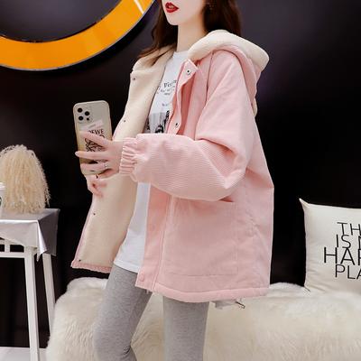 Women's Thickened Warm Zipper Hoodie Loose Cardigan Large Size Casual Warm Top