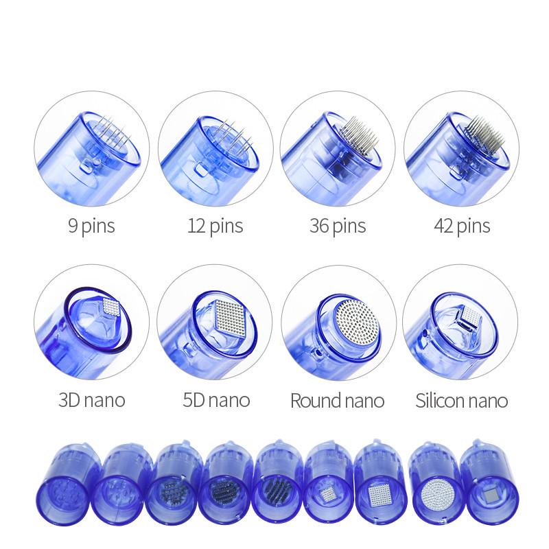 Electric Microneedle A1 Nano Crystal Beauty Device Head (Blue Bayonet)