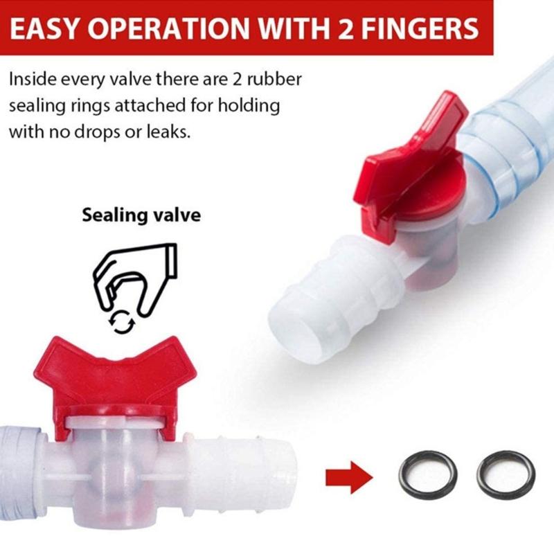 Multifunctional Party Funnel For Beer Beverages Water Portable Design Plastic Construction Drinking Tool With Valves