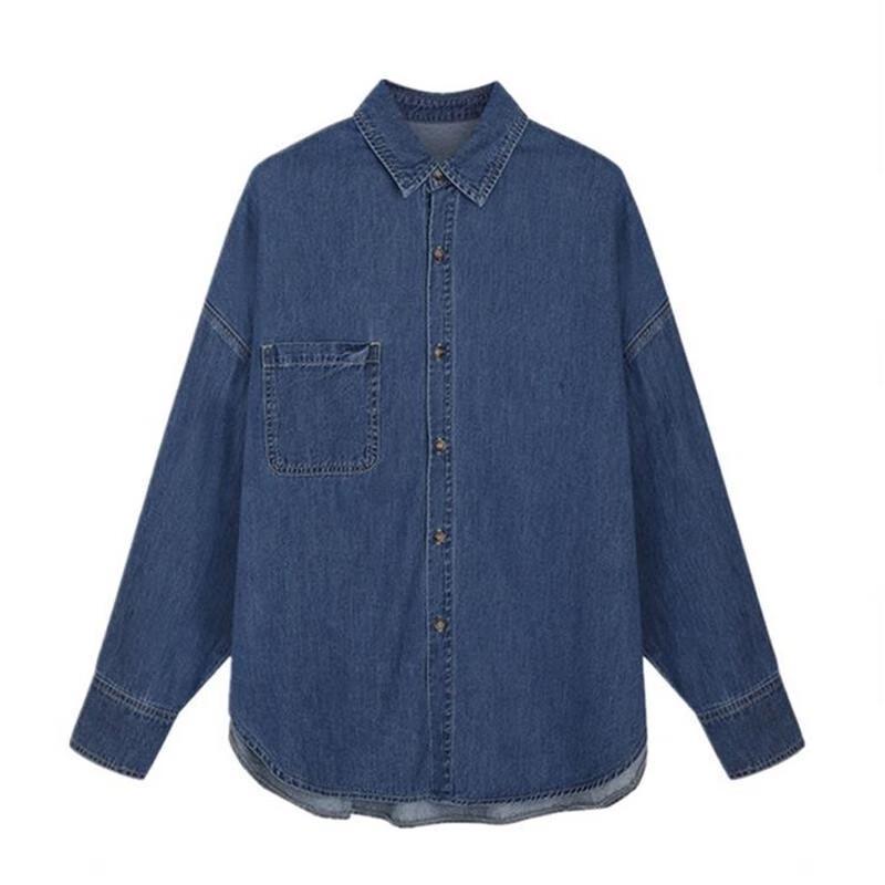 

Denim Long-Sleeve Work Shirt L
