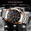 Top Brand New Multi-function Men's Watch Waterproof Luminous Fashion Quartz Wrist Watch