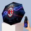 AC Milan Pattern Printed Mini 5 Folds 8 Ribs Compact Umbrella Windproof Waterproof Lightweight Portable Folding