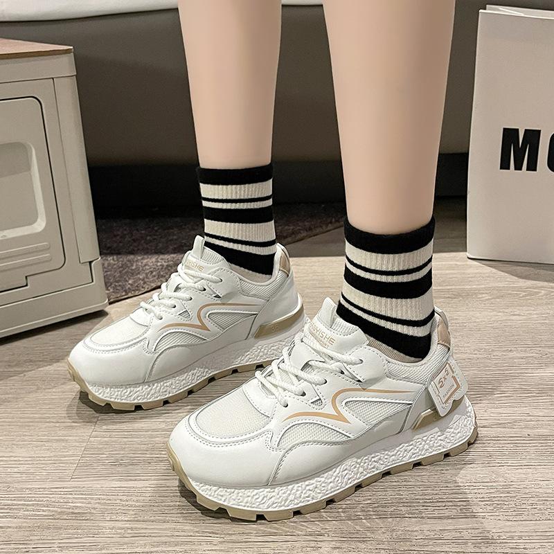 Sports and leisure running shoes women's spring and summer 2024 new versatile shoes platform dad shoes platform Forrest Gump shoes