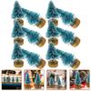 24Pcs Mini Christmas Tree Decor Versatile Beautiful Festive Atmosphere Enhancer for Home Gathering Christmas Ornament