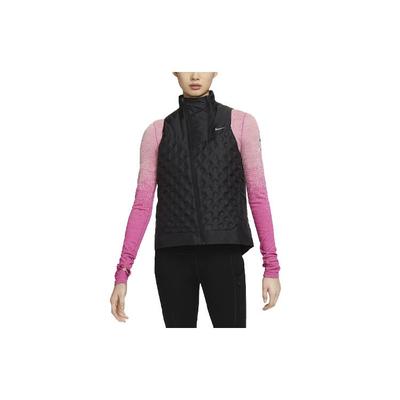 Casual Stand Collar Diagonal Zip Design Down Vest Women Vests Black FB7607-010